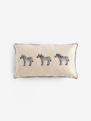 Embroidered Zebra Trio Cushion - Изображение 3 из 5