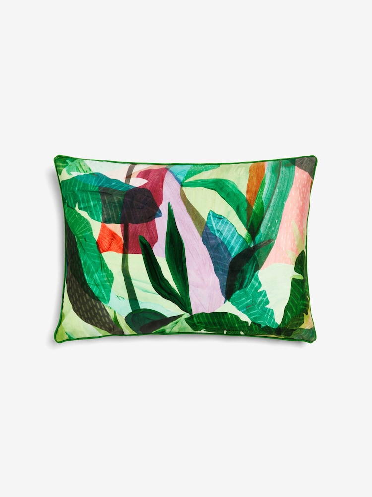 Tropical Palm Leaf Cushion - Image 4 of 6