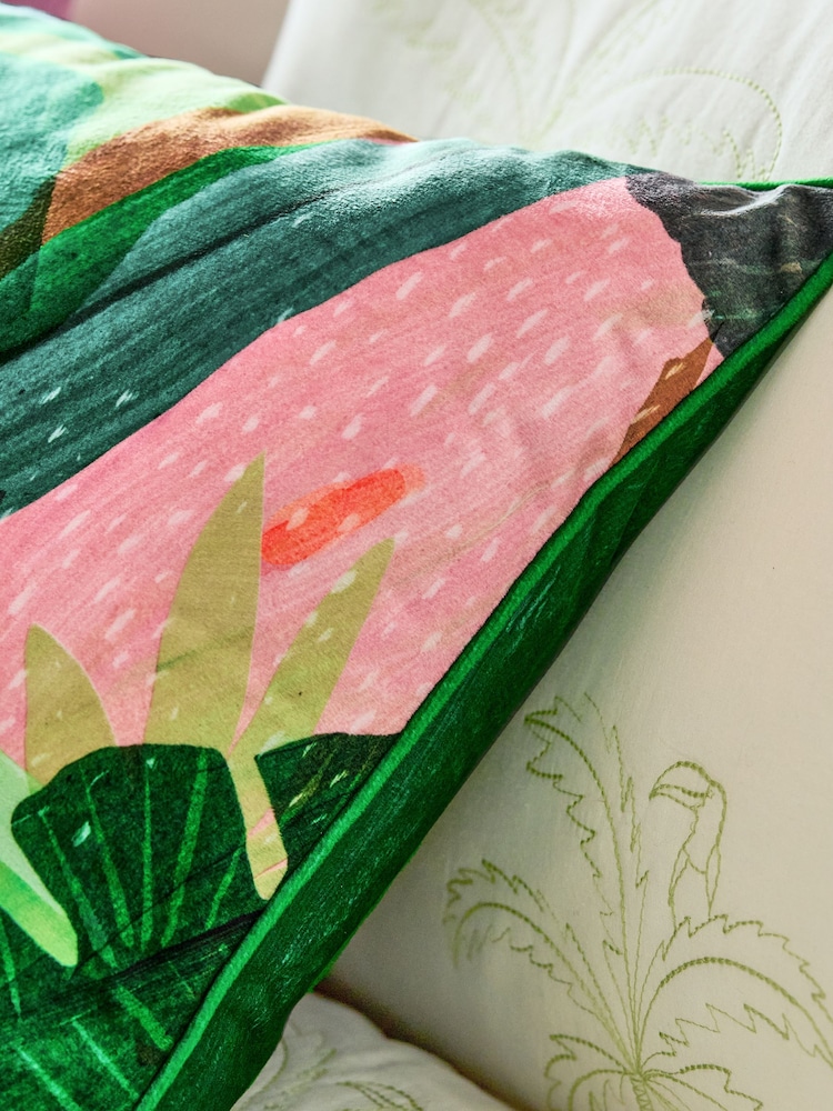 Tropical Palm Leaf Cushion - Image 5 of 6