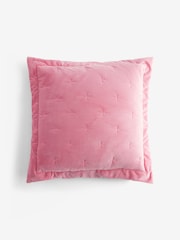 Pink Quilted Reversible Floral Cushion - Image 5 of 6