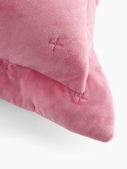 Pink Quilted Reversible Floral Cushion - Image 6 of 6