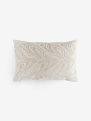 Silver 40 x 59cm Cut Velvet Spot Cushion - Image 3 of 5