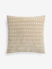 Fem Chic Geo Cut Velvet Cushion - Image 3 of 5