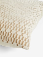 Fem Chic Geo Cut Velvet Cushion - Image 5 of 5