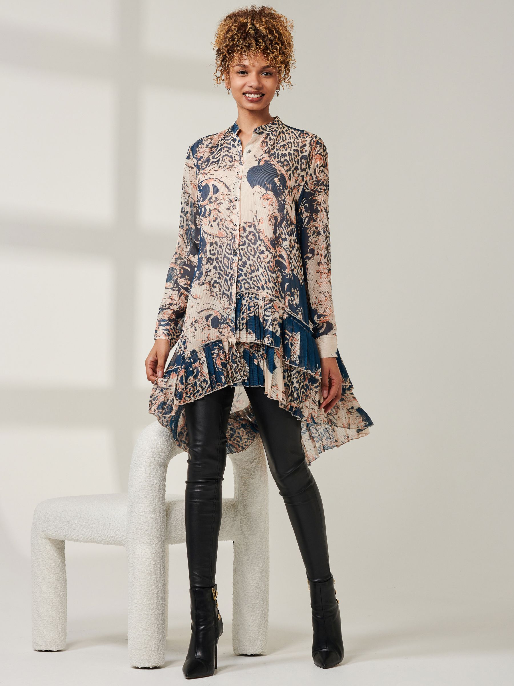 mi-me＊ページ Buy Jolie Moi Blue Asymmetric Tiered Hem Shirt from Next Canada