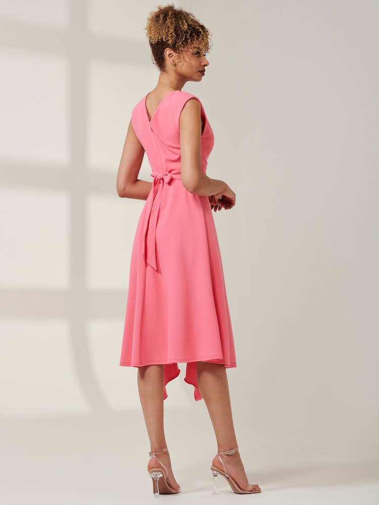 Rosa - Vestido midi con detalle de volantes Qiana de Jolie Moi - Imagen 2 de 6 Rosa - Vestido midi con detalle de volantes Qiana de Jolie Moi - Imagen 2 de 6