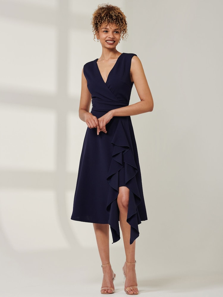 Azul - Vestido midi con detalle de volantes Qiana de Jolie Moi - Imagen 1 de 6 Azul - Vestido midi con detalle de volantes Qiana de Jolie Moi - Imagen 1 de 6