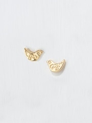 FatFace Gold Tone Bird Stud Earrings - Image 1 of 2