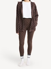 By Malene Birger Brown Polene Jacquard Print Leggings - Image 3 of 5