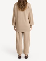 By Malene Birger Brown Manala Drop Shoulder Cardigan - Image 2 of 5