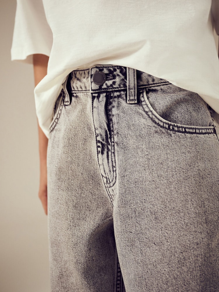 Grey Wide Fit Authentic 100% Cotton Jeans (3-16yrs) - Image 5 of 5