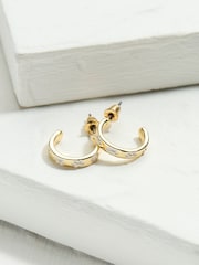 FatFace White Enamel Daisy Stud Earrings - Image 1 of 2