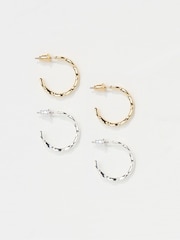 FatFace Multi Hoop Earrings - Image 2 of 3