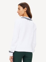 The Upside White Sonny V-Neck Knit Sweater - Image 2 of 5