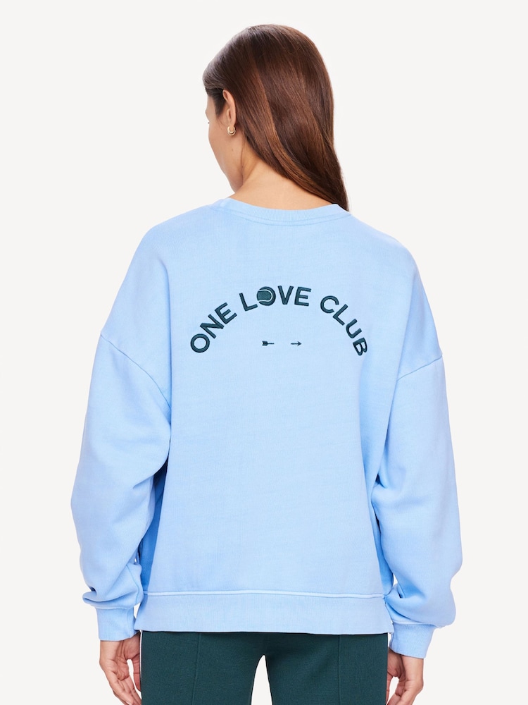 The Upside Blue One Love Club Coolum Crew Jumper - Image 2 of 5 The Upside Blue One Love Club Coolum Crew Jumper - Image 2 of 5