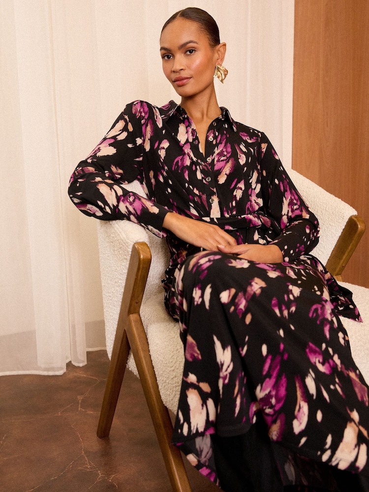 Chemise de robe mi-longue Love & Roses Cravate - Image 4 of 4