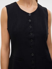 VERO MODA Black Sleeveless Button Down Waistcoat - Image 5 of 6