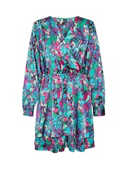 VERO MODA Pink Floral Printed V-Neck Short Dress - Image 6 of 6
