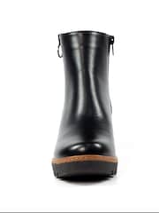 Lunar Cathleen Black Wedge Boots - Image 3 of 7