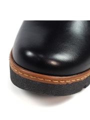 Lunar Cathleen Black Wedge Boots - Image 6 of 7