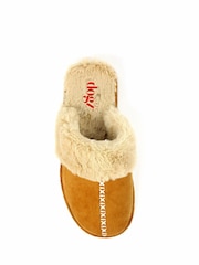 Коричневый - Lunar Lazy Dogz Aphrodite Mule Slippers - Image 6 of 7