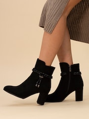 Lunar Fonda Black Ankle Boots - Imagen 1 de 9