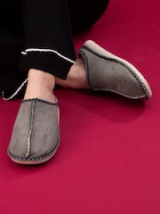 Gris - Lunar Lazy Dogz Apollonia Mule Slippers - Image 1 of 4
