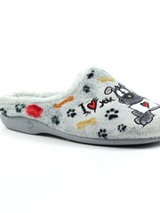 Lunar Grey Lazy Dogz Euphoria Grey Slippers - Image 2 of 6