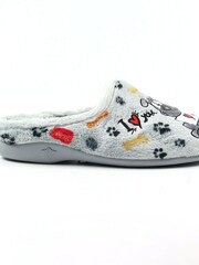 Lunar Grey Lazy Dogz Euphoria Grey Slippers - Image 3 of 6