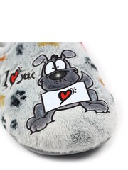 Lunar Grey Lazy Dogz Euphoria Grey Slippers - Image 6 of 6