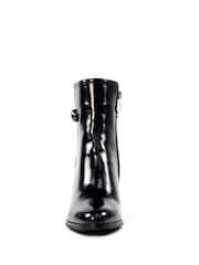 Lunar Amari Patent Black Ankle Boots - Image 4 of 9
