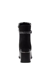 Lunar Amari Patent Black Ankle Boots - Image 5 of 9