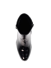 Lunar Amari Patent Black Ankle Boots - Image 7 of 9