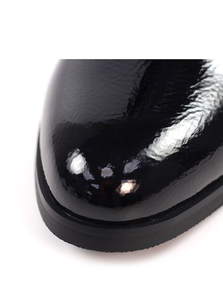 Lunar Amari Patent Black Ankle Boots - Image 9 of 9
