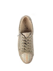 Lunar Leopard Print Charm Brown Trainers - Image 6 of 7