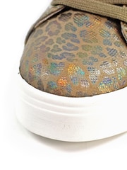 Lunar Leopard Print Charm Brown Trainers - Image 7 of 7