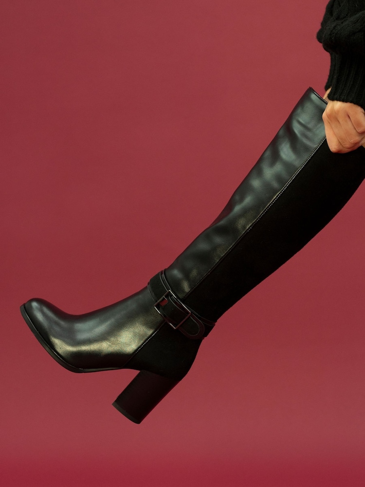 Lunar Harris Black Long Boots - Image 1 of 8