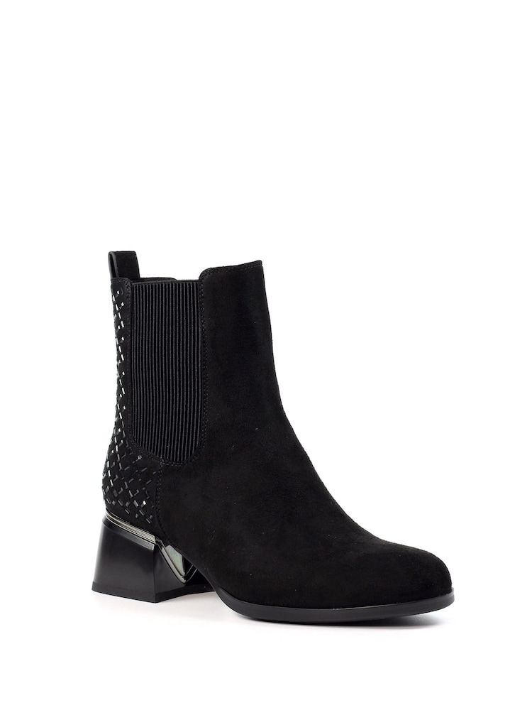 Lunar Bluebell Black Ankle Boots - Image 2 of 10