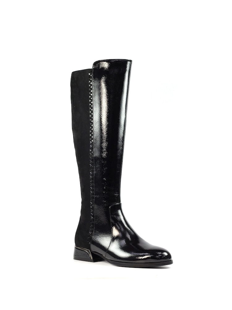 Lunar Bruges Black Long Boots - Image 2 of 9