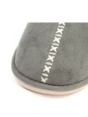 Серый - Lunar Lazy Dogz Aphrodite Mule Slippers - Image 7 of 7