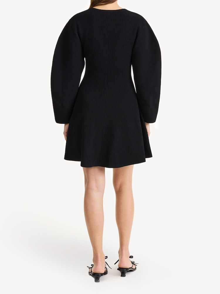 By Malene Birger Black Francesa Mini Dress - Image 2 of 5
