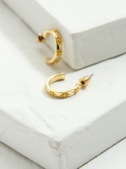 FatFace Yellow Enamel Daisy Stud Earrings - Image 1 of 2