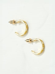 FatFace Yellow Enamel Daisy Stud Earrings - Image 2 of 2
