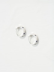 FatFace Navy Enamel Star Hoop Earrings - Image 2 of 2