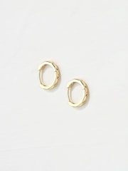 FatFace Gold Tone Gem Huggie Hoops Earrings - Image 1 of 2