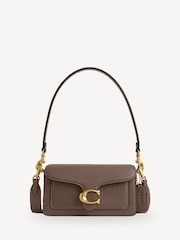 COACH Brown Polished Pebble Leather Tabby 20 Shoulder Bag - Image 1 of 6