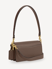 COACH Brown Polished Pebble Leather Tabby 20 Shoulder Bag - Image 4 of 6