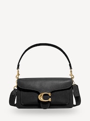 COACH Black Polished Pebble Leather Tabby 26 Refresh Shoulder Bag - Image 1 of 9