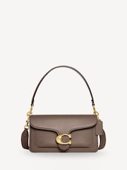 COACH Brown Polished Pebble Leather Tabby 26 Refresh Shoulder Bag - Image 1 of 7