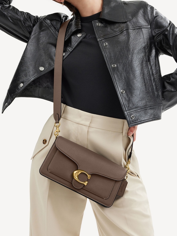 COACH Brown Polished Pebble Leather Tabby 26 Refresh Shoulder Bag - Image 4 of 4 COACH Brown Polished Pebble Leather Tabby 26 Refresh Shoulder Bag - Image 4 of 4